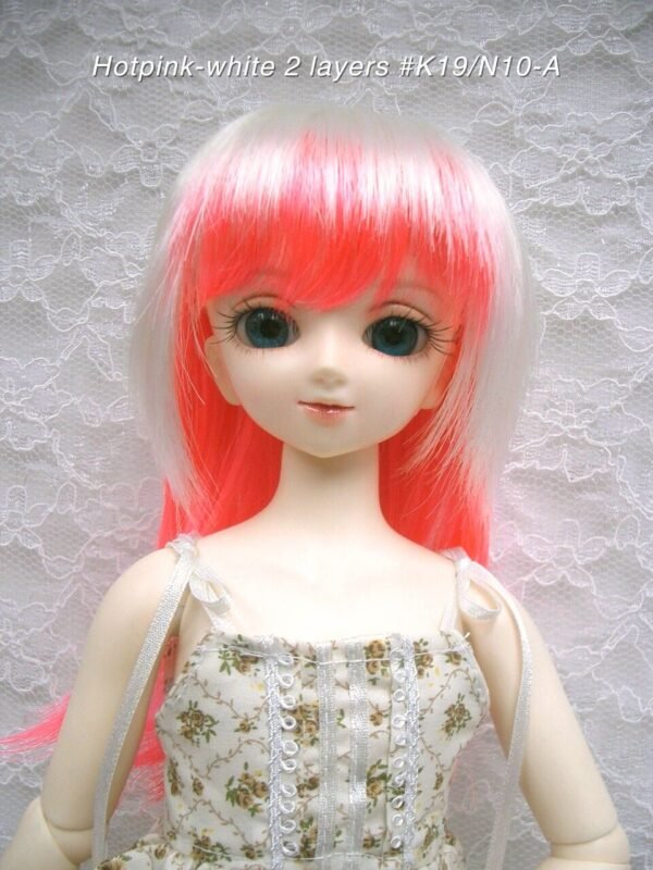 Wig / 7-8 inch / Gradation Layer (Hotpink-white 2 layers #K19/N10-A)