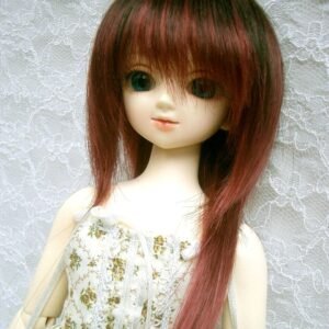 Wig / 7-8 inch / Shaggy Long hair (Black-wine #2/39T)