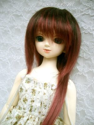 Wig / 7-8 inch / Shaggy Long hair (Black-wine #2/39T)