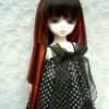 Wig / 7-8 inch / Princess-cut Long (Black-red #2/K7HL)