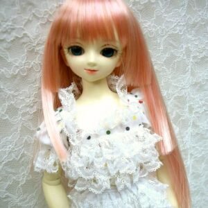 Wig / 7-8 inch / Princess-cut Long (Metallic pink #25/K1M)