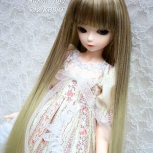 Wig / 7-8 inch / Long Straight (Brown-ivory #12/KB88T)