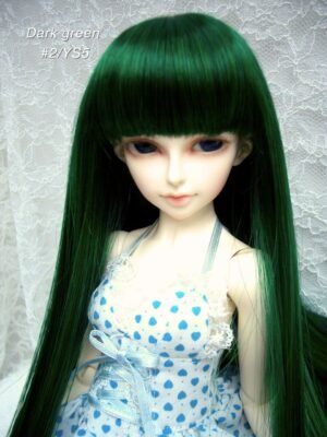 Wig / 7-8 inch / Long Straight (Dark green #2/YS5M)