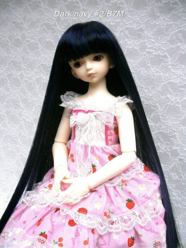 Wig / 7-8 inch / Long Straight (Dark navy #2/B7M)
