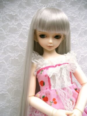 Wig / 7-8 inch / Long Straight (Grey #60)