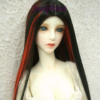 Wig / 8 inch / Straight Long (Black-red #2/K7HL)