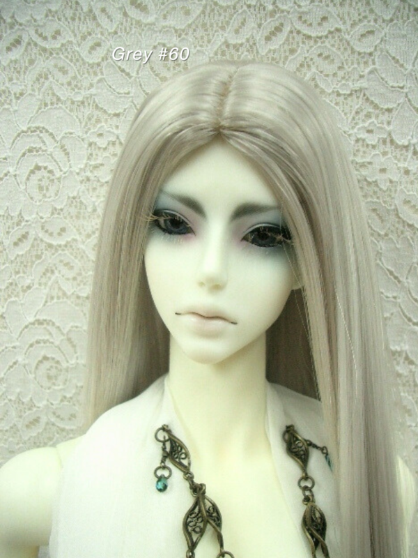 Wig / 8 inch / Straight Long (Grey #60)
