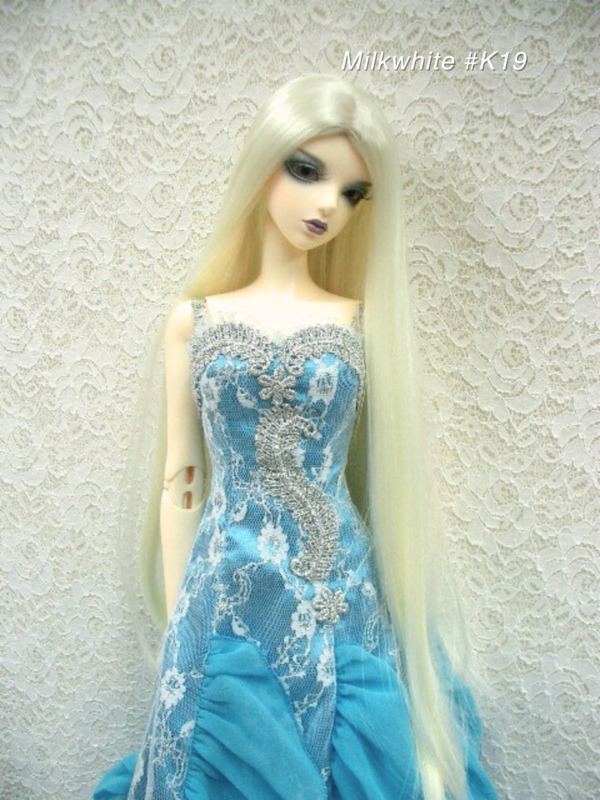 Wig / 8 inch / Straight Long (Milkwhite #K19)