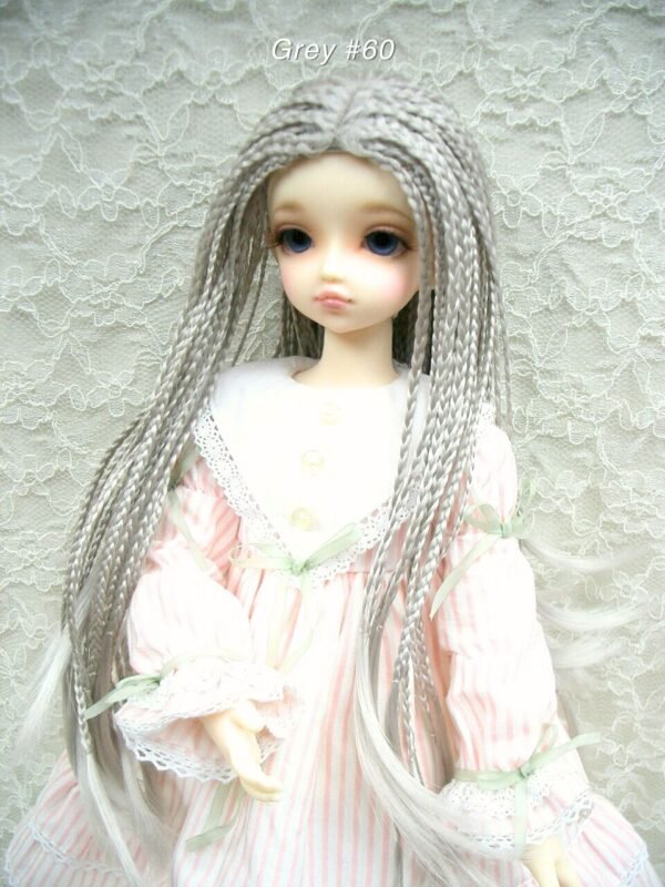 Wig / 7-8 inch / Braided Hair (Grey #60)