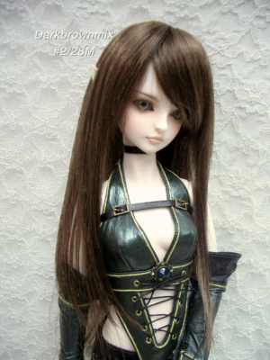 Wig / 8 inch / Long Layer (Darkbrownmix #2/28M)