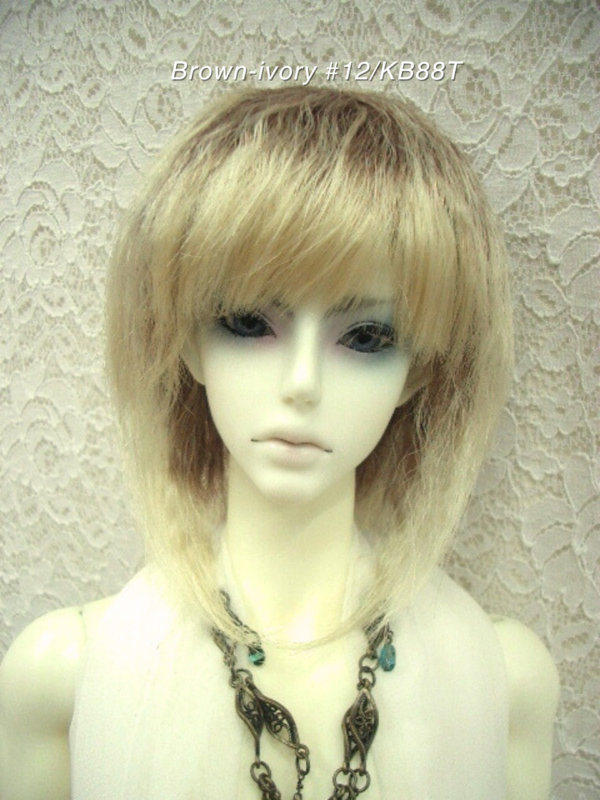 Wig / 8 inch / Medium Soft Wave (Brown-ivory #12/KB88T)