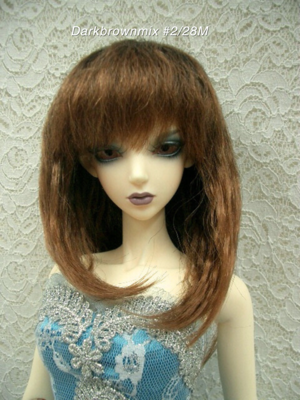 Wig / 8 inch / Medium Soft Wave (Darkbrownmix #2/28T)