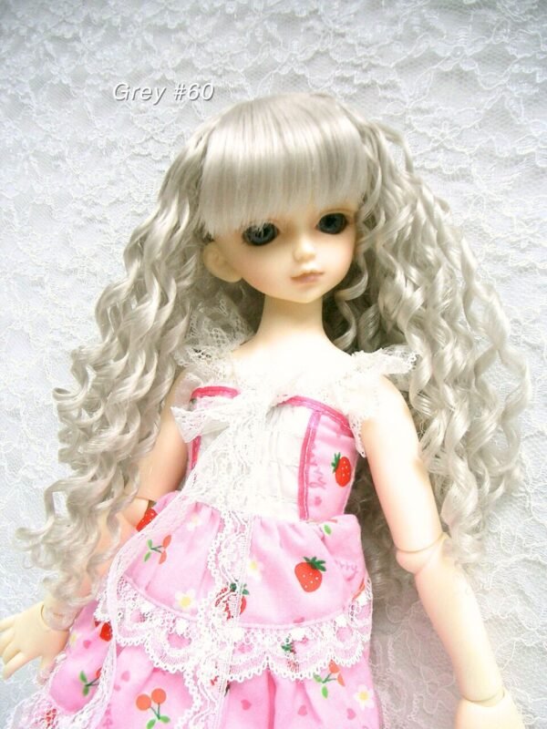 Wig / 7-8 inch / Spiral Curls (Grey #60)