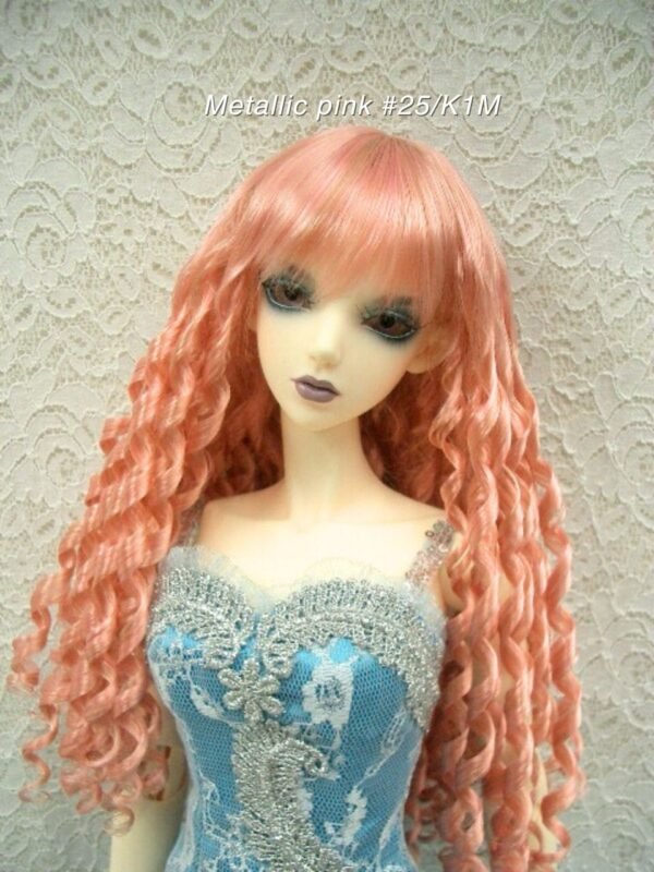 Wig / 8 inch / Spiral Curls (Metallic pink #25/K1M)