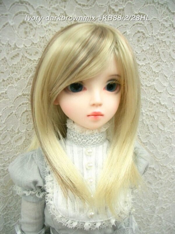 Wig / 8 inch / Medium Straight (Ivory-darkbrownmix #KB88/2/28HL)