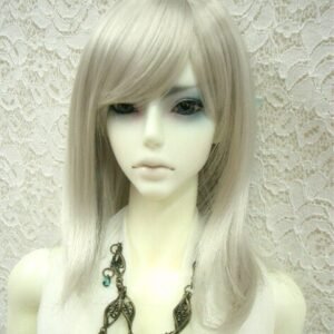 Wig / 8 inch / Medium Straight (Grey #60)