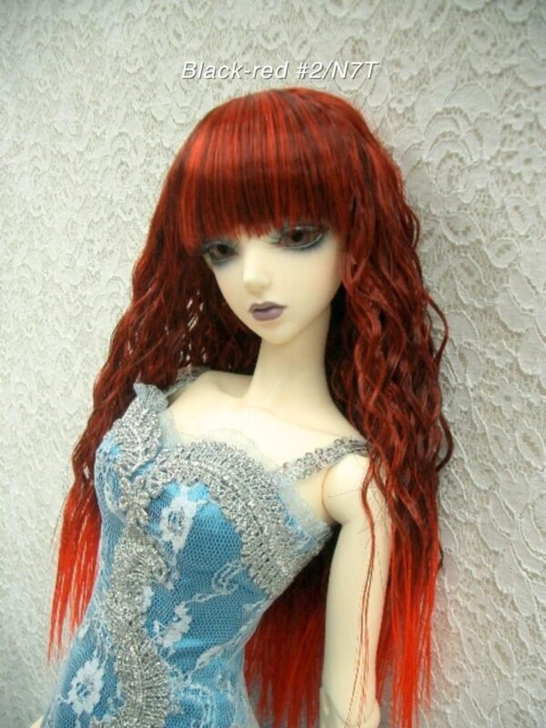 Wig / 8 inch / Medium Wave (Black-red #2/N7T)