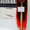 Wig / 8 inch / Long Straight V-shaped haircut *Length 33cm (Black-red #2/N7T)