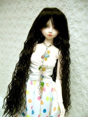 Wig / 8 inch / Long Wave (Black #2)