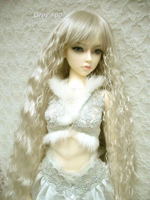 Wig / 8 inch / Long Wave (Grey #60)