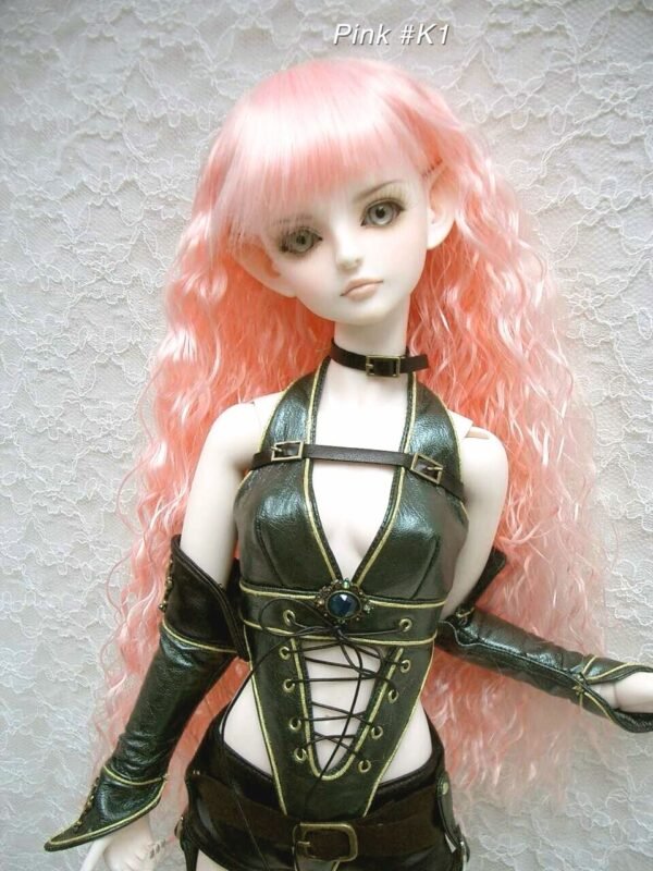 Wig / 8 inch / Long Wave (Pink #K1)