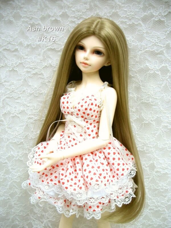 Wig / 7-8 inch / One-length Long Straight (Ash brown #K16)