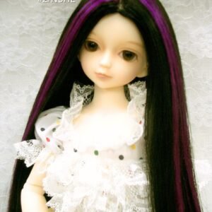 Wig / 7-8 inch / One-length Long Straight (Black-lilac #2/N5HL)