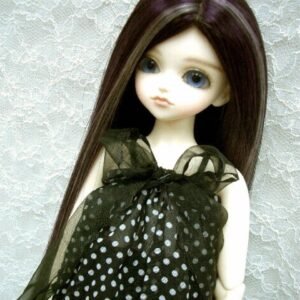 Wig / 7-8 inch / One-length Long Straight (Darkpurple-grey #2/K10M/60HL)