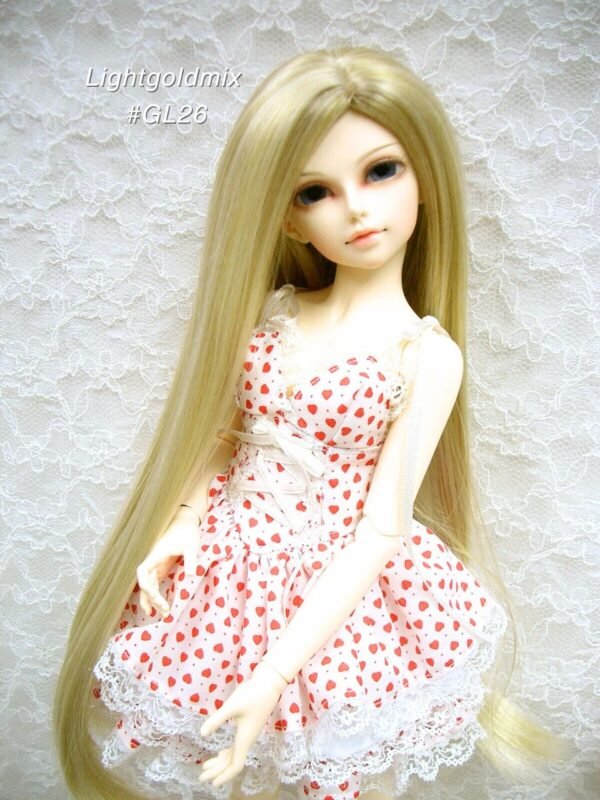 Wig / 7-8 inch / One-length Long Straight (Lightgoldmix #GL26)