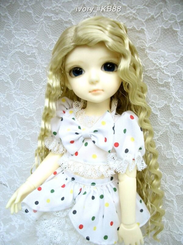 Wig / 6-7 inch / One-length Long Wave (Ivory #KB88)