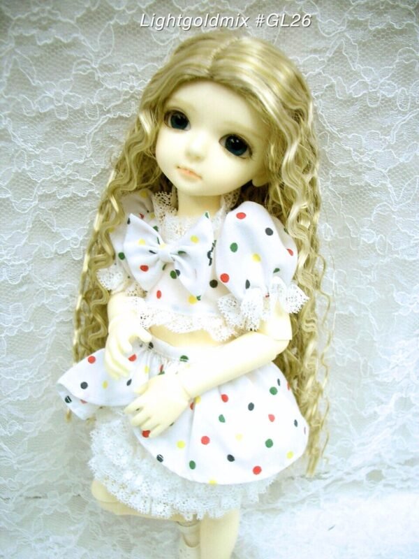 Wig / 6-7 inch / One-length Long Wave (Lightgoldmix #GL26)