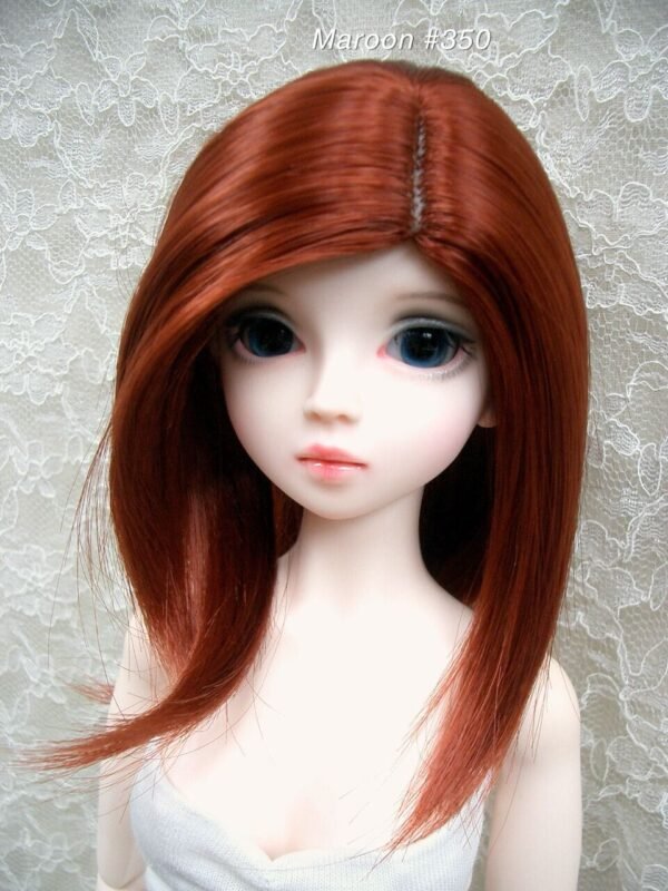 Wig / 8 inch / Long Bob (Maroon #350)