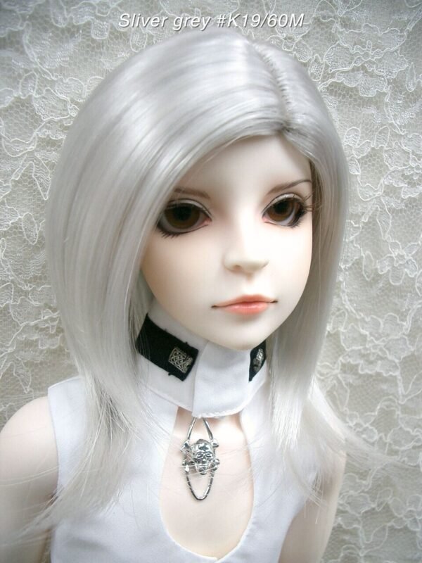 Wig / 8 inch / Long Bob (Silver grey #K19/60M)