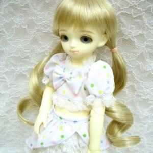 Wig / 6-7 inch / Soft Curly Long Twintails (Lightgoldmix #GL26)