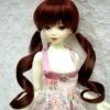 Wig / 6-7 inch / Soft Curly Long Twintails (Wine #2/39M)