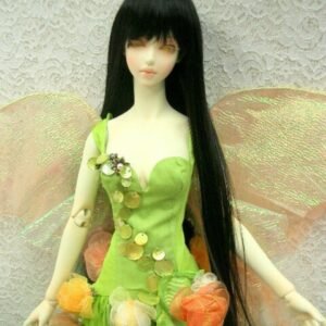 Wig / 8 inch / Long Straight with Bangs *Length 38cm (Black #2)