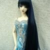 Wig / 8 inch / Long Straight with Bangs *Length 38cm (Darknavy #2/B7M)
