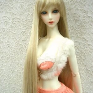 Wig / 8 inch / Long Straight with Bangs *Length 38cm (Lightgoldmix #GL26)