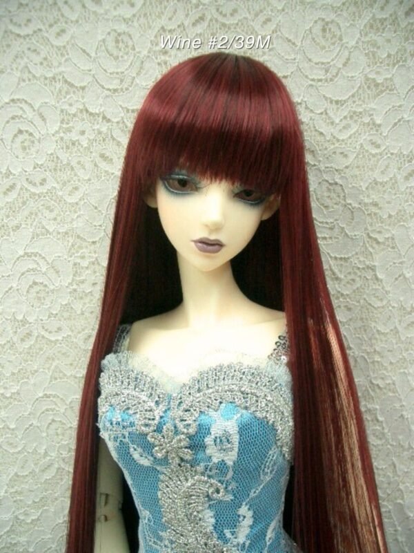 Wig / 8 inch / Long Straight with Bangs *Length 38cm (Wine #2/39M)