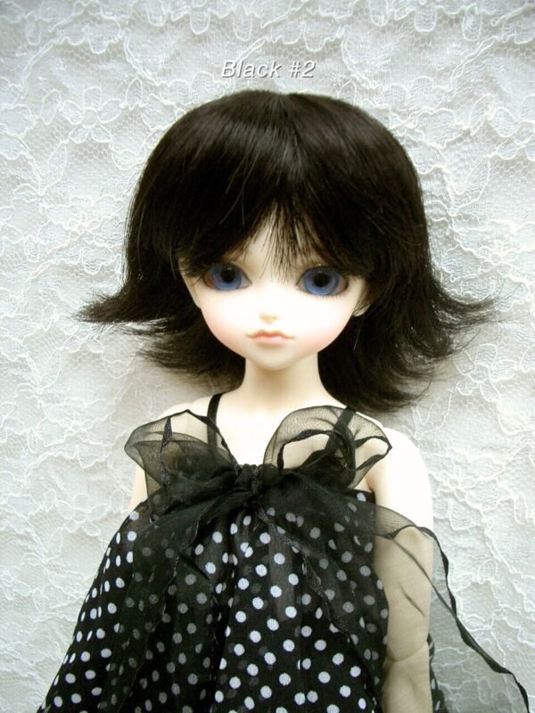 Wig / 7-8 inch / Long Bob Choppy (Black #2)