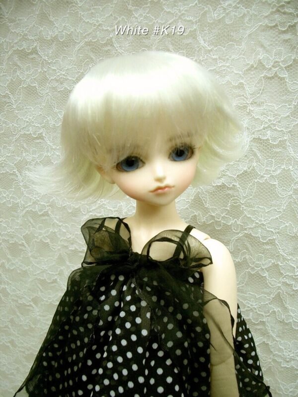 Wig / 7-8 inch / Long Bob Choppy (White #K19)