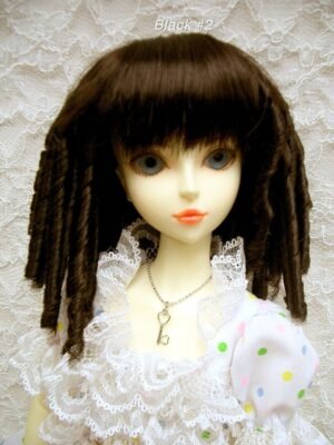 Wig / 6-7 inch / Spiral Curls (Black #2)