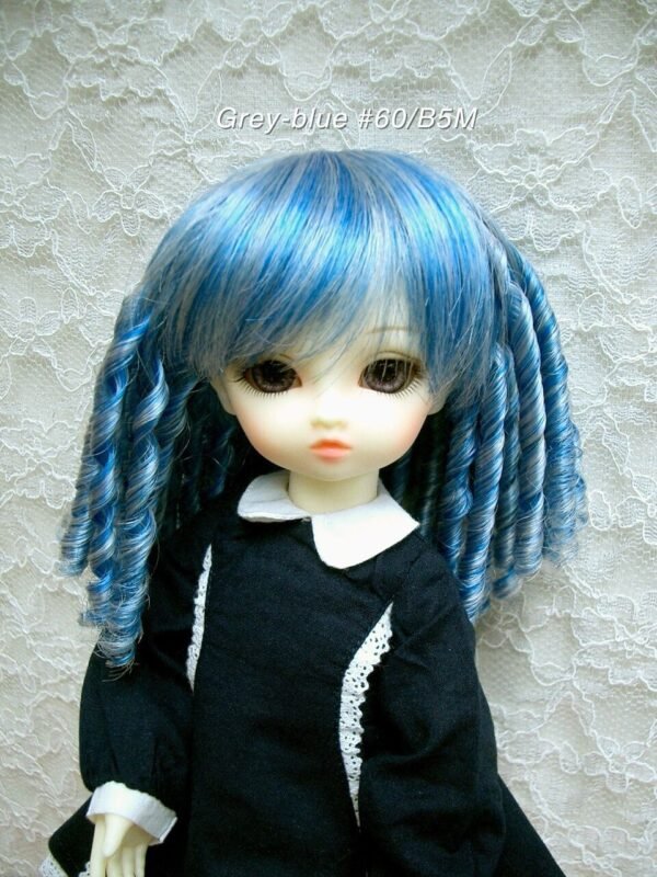 Wig / 6-7 inch / Spiral Curls (Grey Blue #60/B5M)