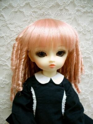 Wig / 6-7 inch / Spiral Curls (Metallic pink #25/K1M)