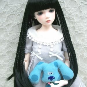 Wig / 6-7 inch / Braided Hair with Bangs (Black #2)