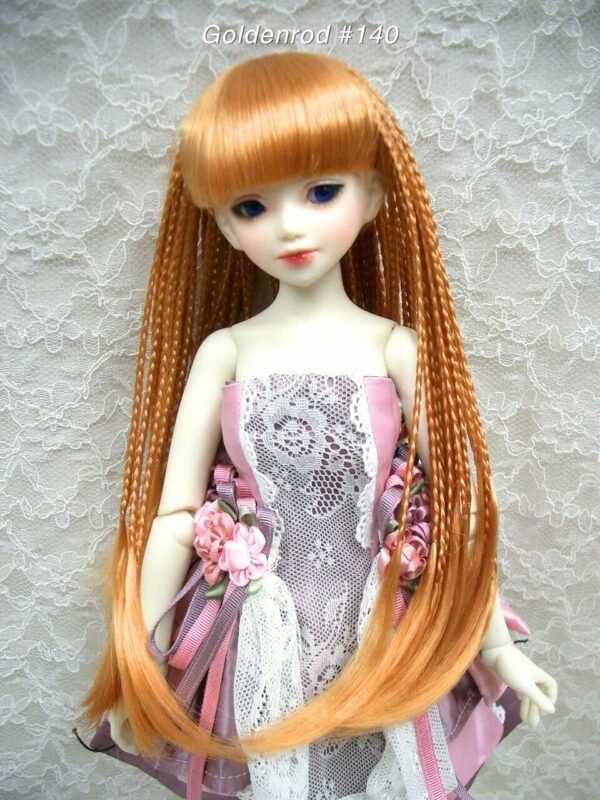 Wig / 6-7 inch / Braided Hair with Bangs (Goldenrod #140)
