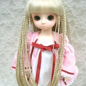 Wig / 6-7 inch / Braided Hair with Bangs (Ivory #KB88)