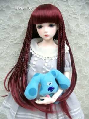 Wig / 6-7 inch / Braided Hair with Bangs (Wine #39)