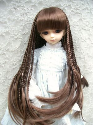 Wig / 7-8 inch / Braided Hair with Bangs (Chocobrown #12)