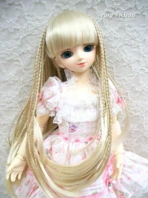 Wig / 7-8 inch / Braided Hair with Bangs (Ivory #KB88)